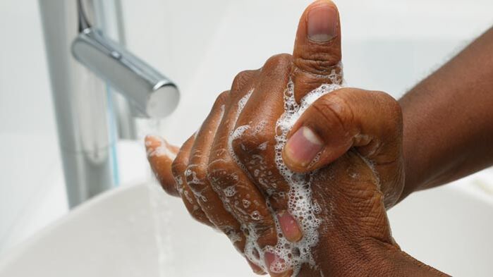 Hand washing before the penis enlargement exercises